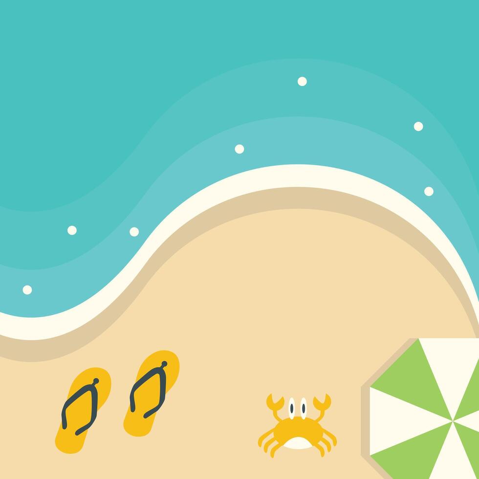 Beach Background Design. Summer Beach vector