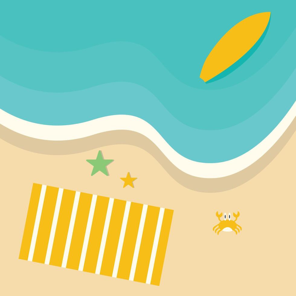 Beach Background Design vector