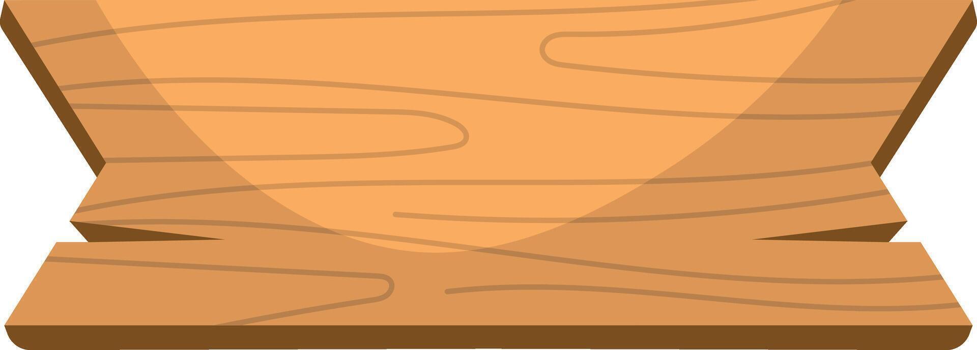 Illustration of Wooden Signboard. Design Element. vector