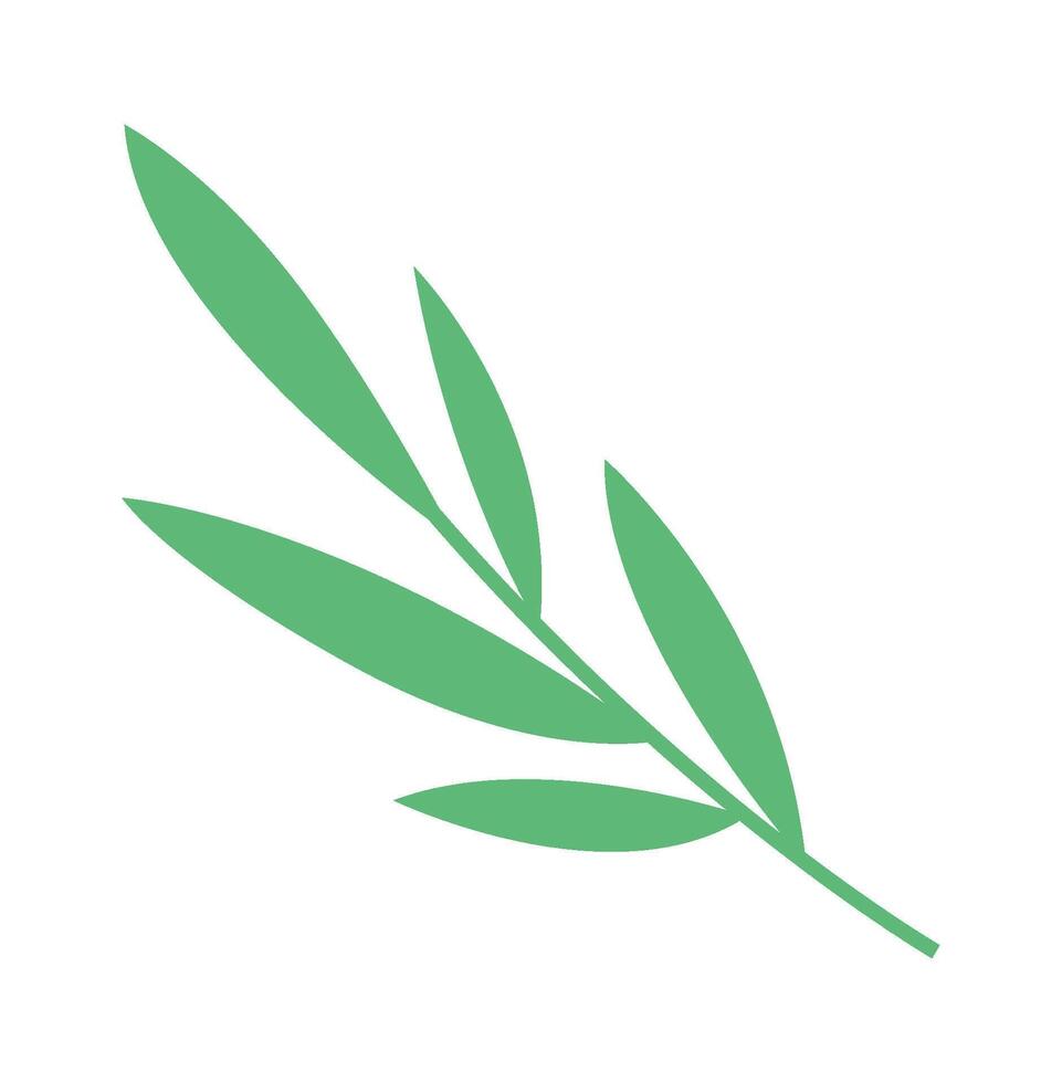 Floral Brunch With Leaves Hand Drawn Icon vector