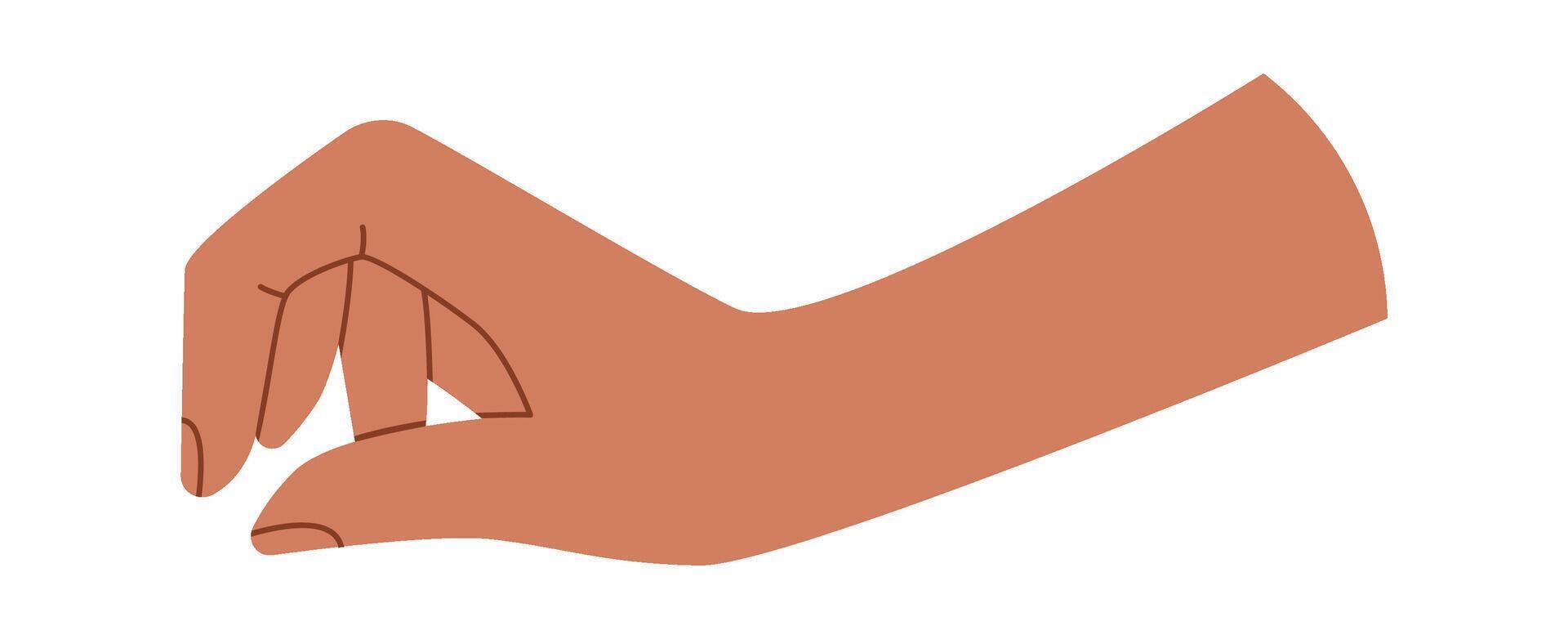 Hand Taking Gesture vector
