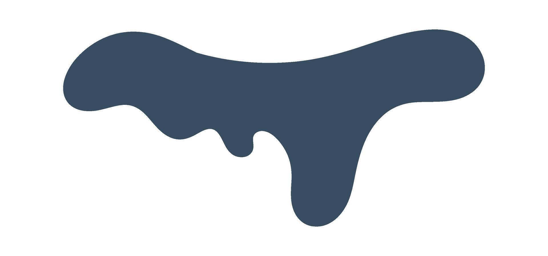 Abstract Blot Shape Hand Drawn vector