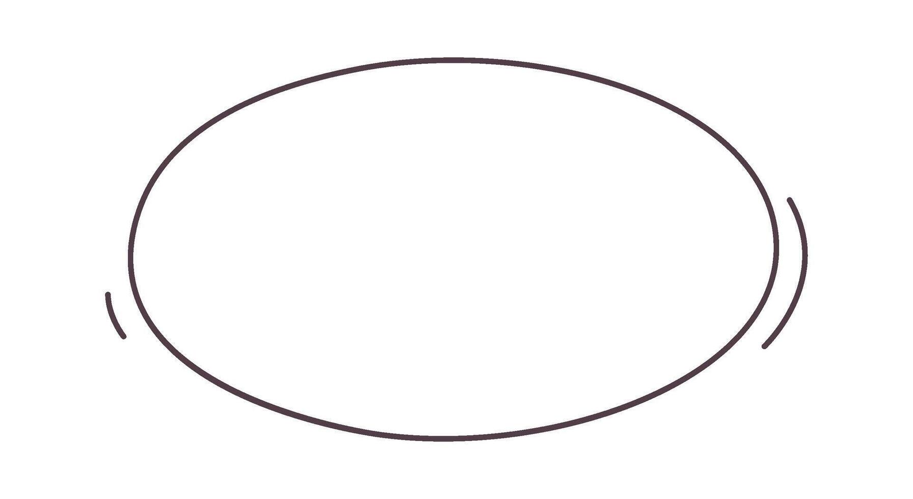 Oval Lined Element vector
