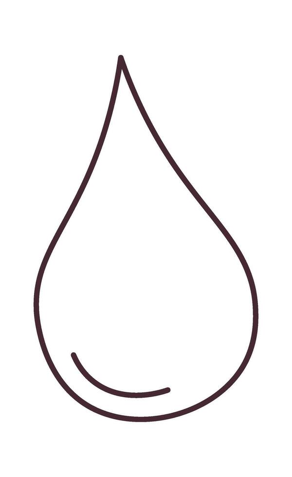 Lined Drop Icon vector