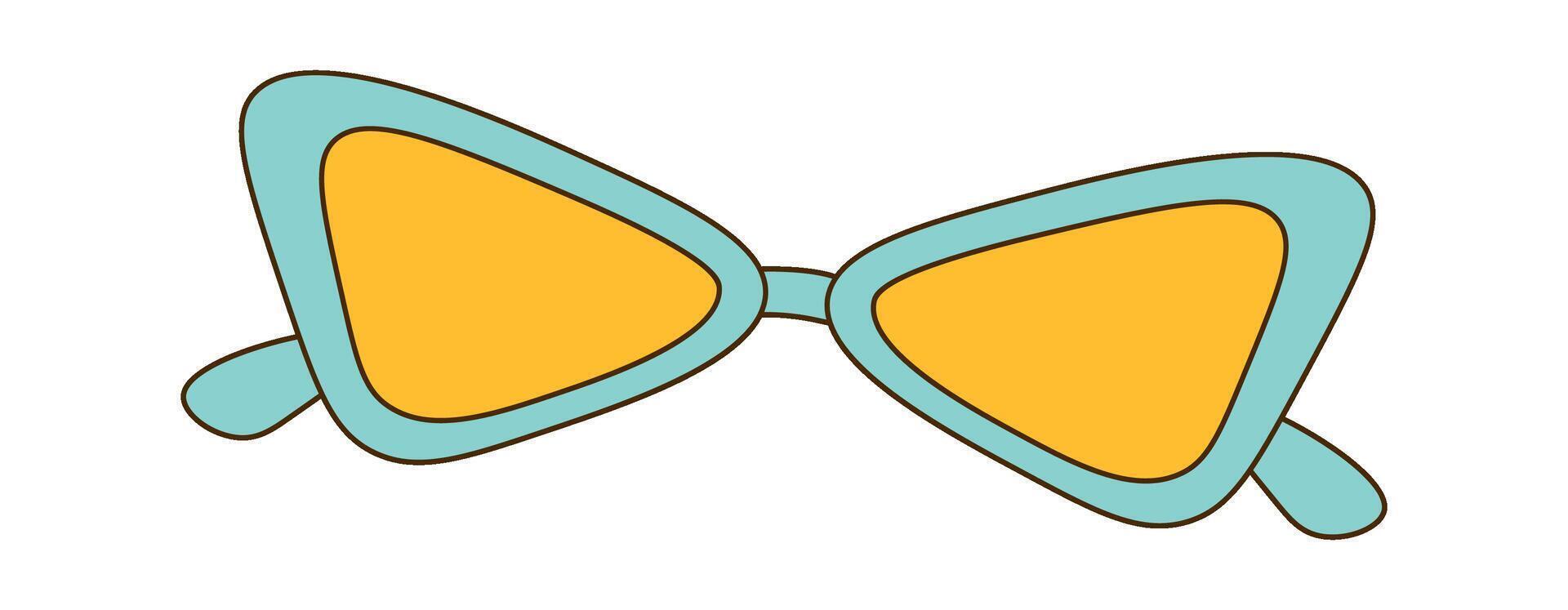 Triangle Groovy Sunglasses vector