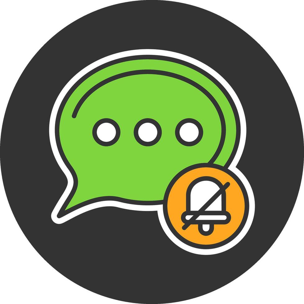 Silent mode Notification Grey Circle Icon vector