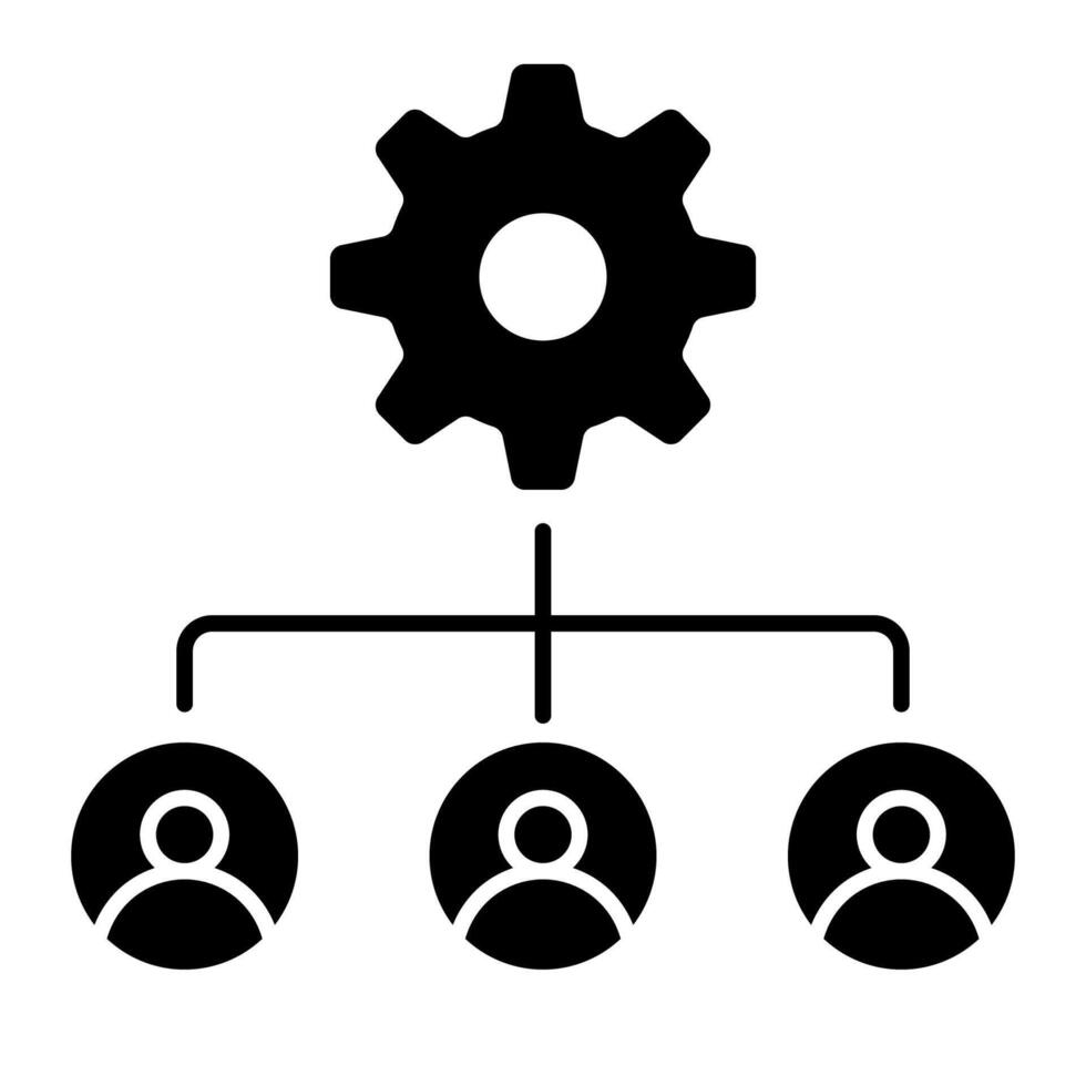 CRM Automation Symbol vector