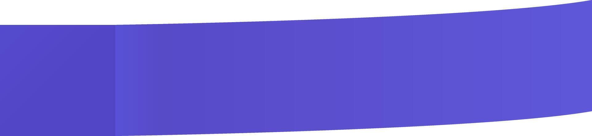 Wide purple banner curving across a white background creates a simple yet bold graphic. Perfect for presentations. Websites. Or marketing materials. Offering a vibrant and eye catching visual element vector