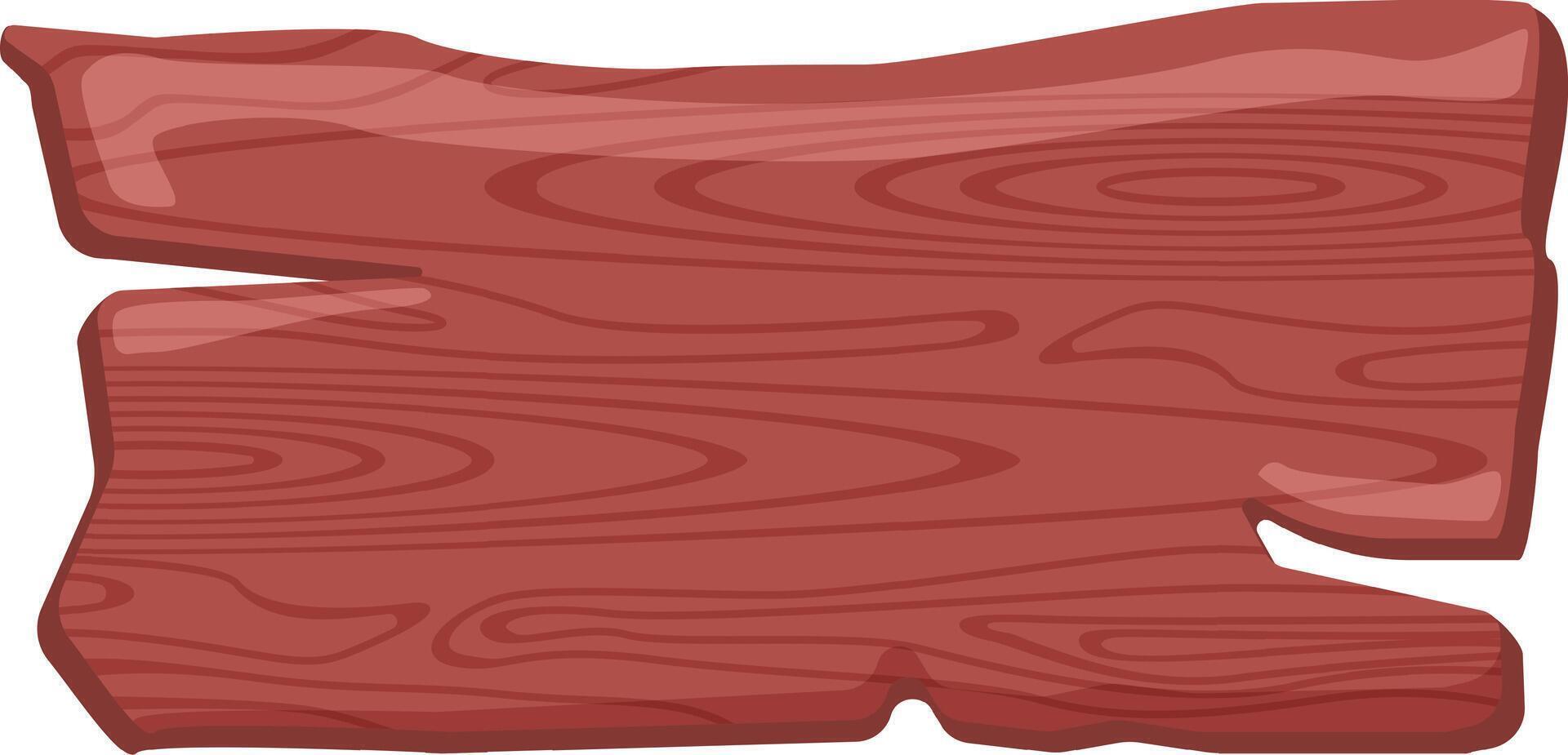 Empty wooden plank featuring distinct growth rings, set against a clean white background, perfect for showcasing products, text, or various design elements in a versatile template vector