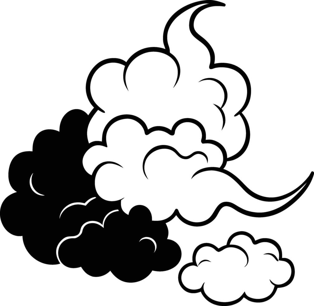 Mysterious and Moody Abstract Mist and Fog Background vector