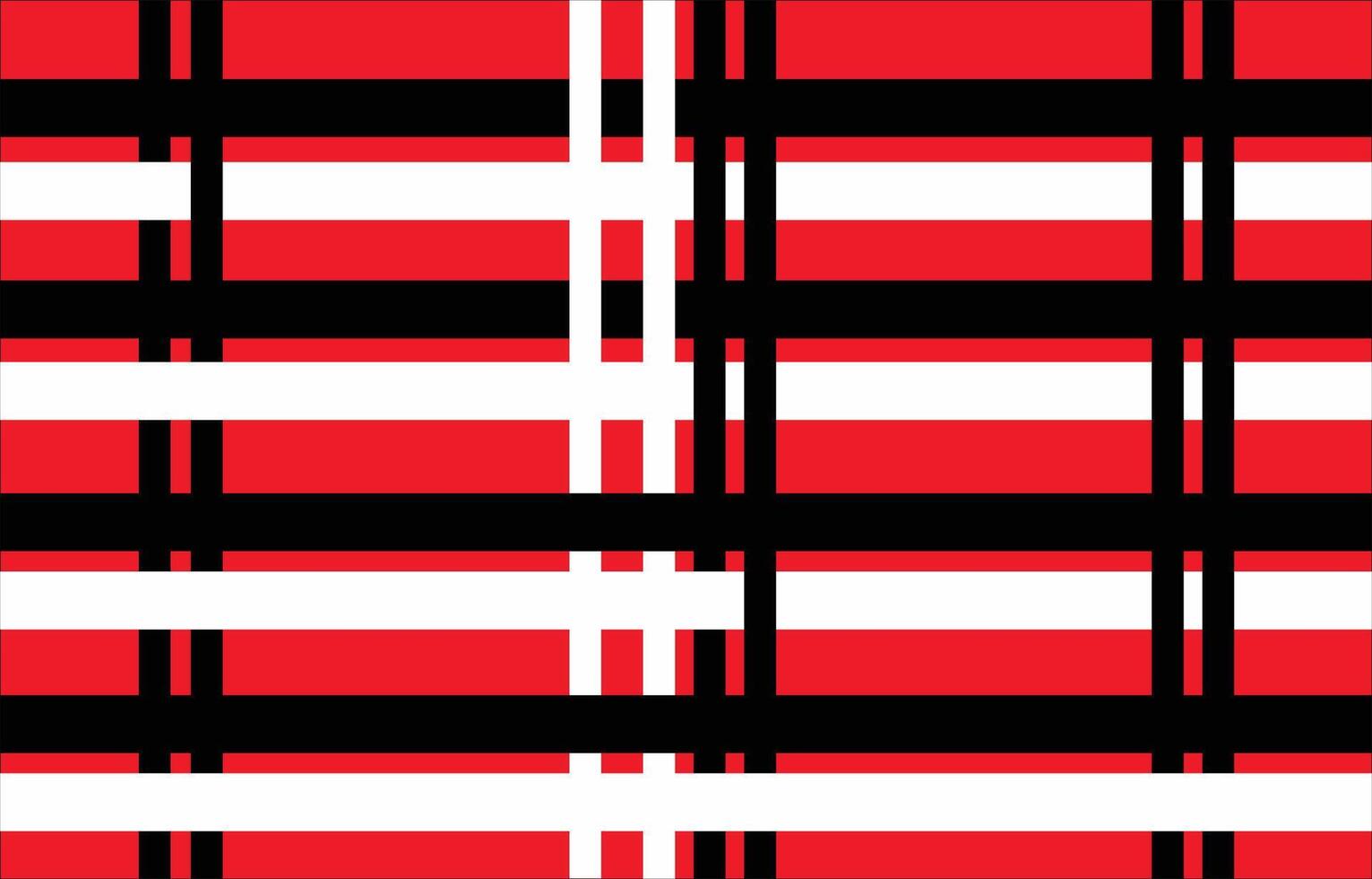 Design of black and white seamless lattice fabric pattern on red background for printing vector