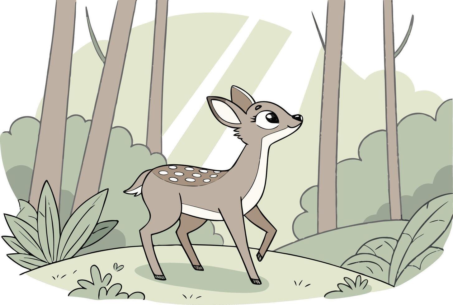 Realistic colorful deer clipart with elegant vibrant design and fine texture optimized for wildlife and nature illustrations vector