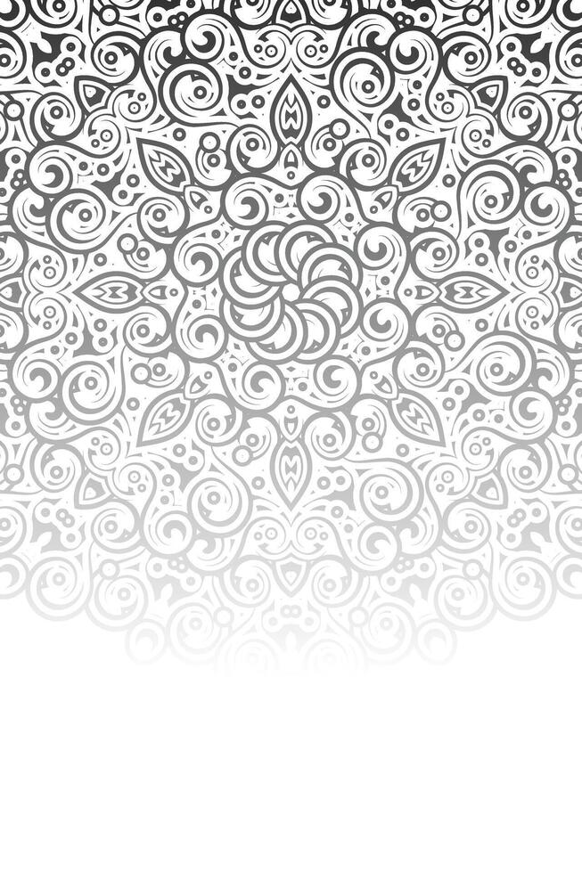 ornate mandala pattern with a symmetrical design vector