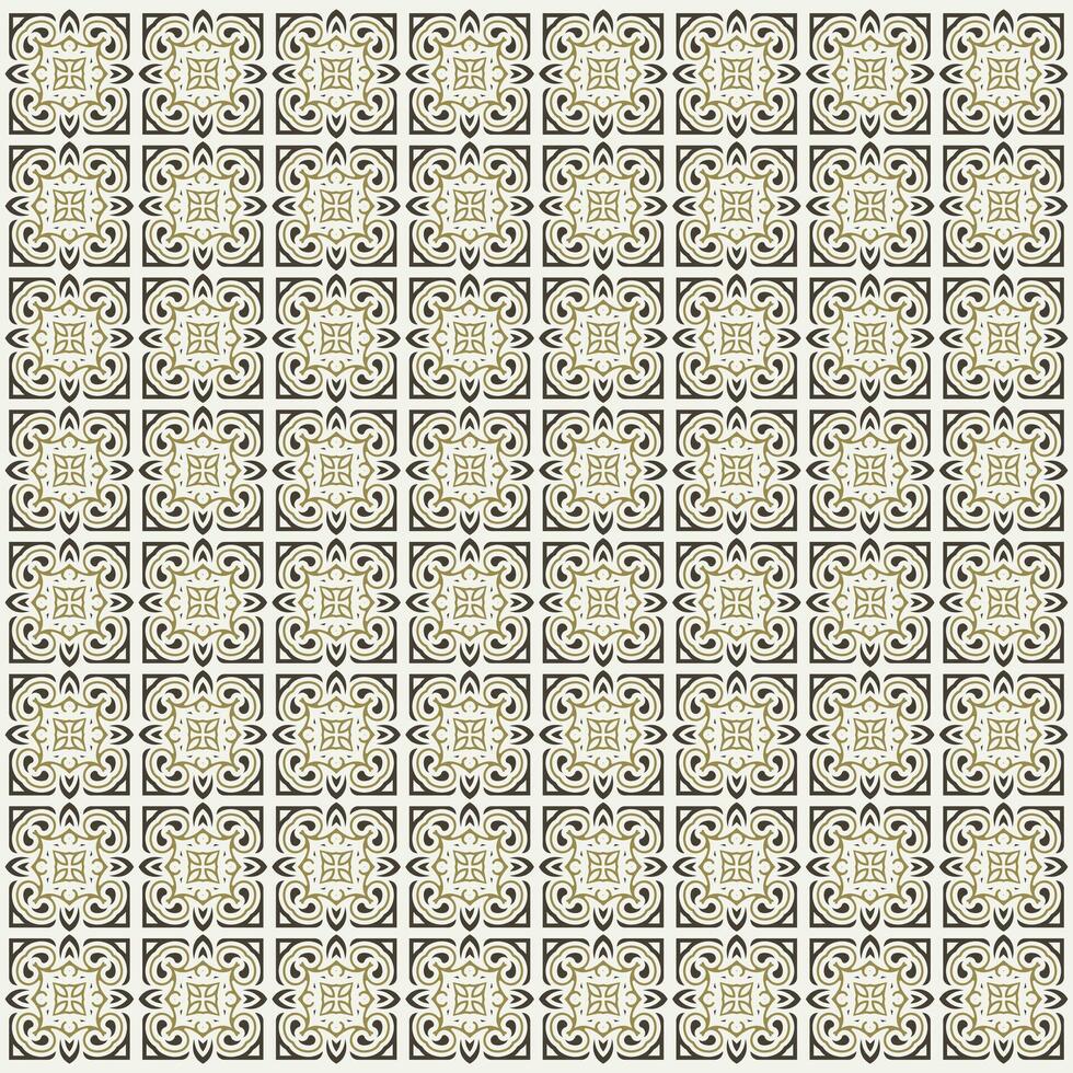 Decorative Square Ornament Geometric Pattern Background vector