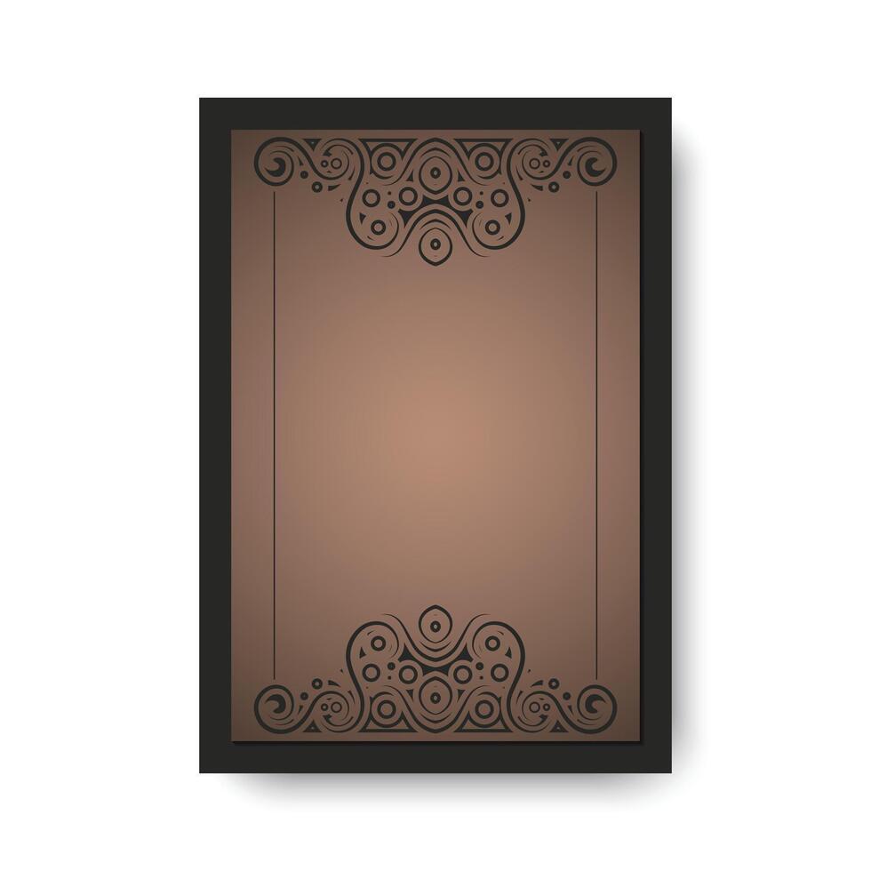 Elegant Gold Ornament Frame Design vector