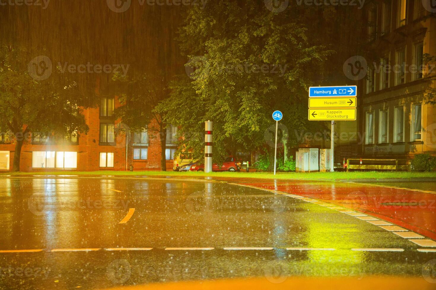 A Documentation of the extreme heavy rain weather in Flensburg on the evening of July 22, 2025 photo