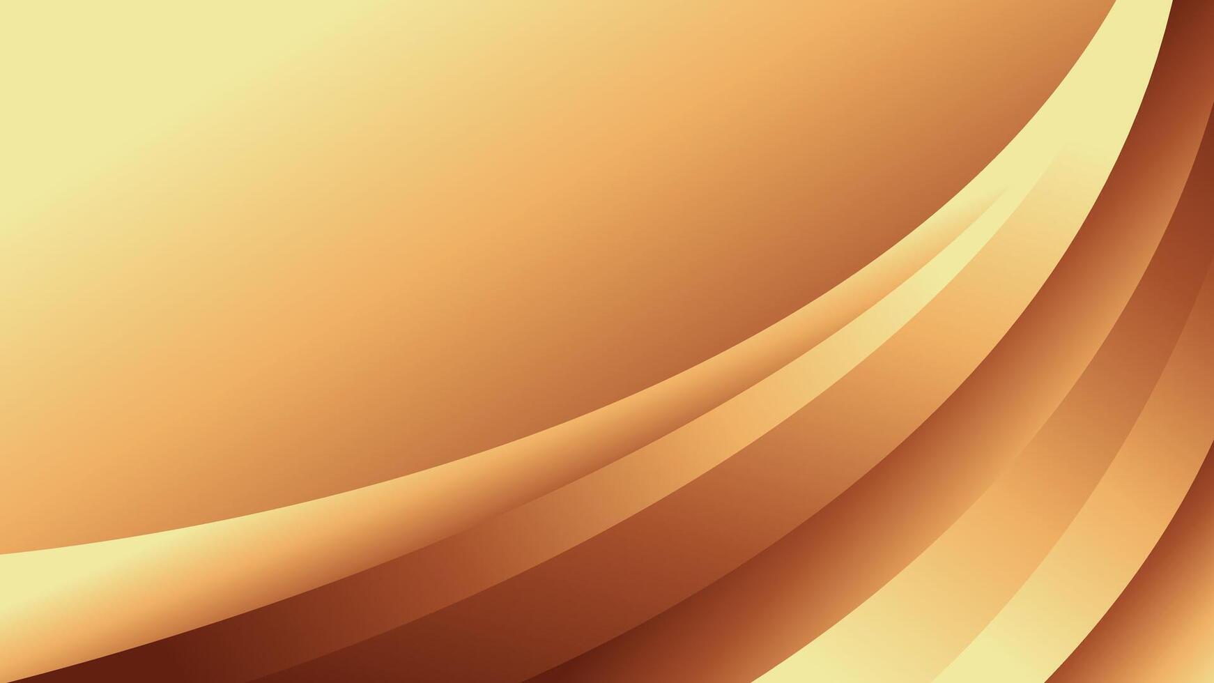 Abstract golden bronze curve background vector