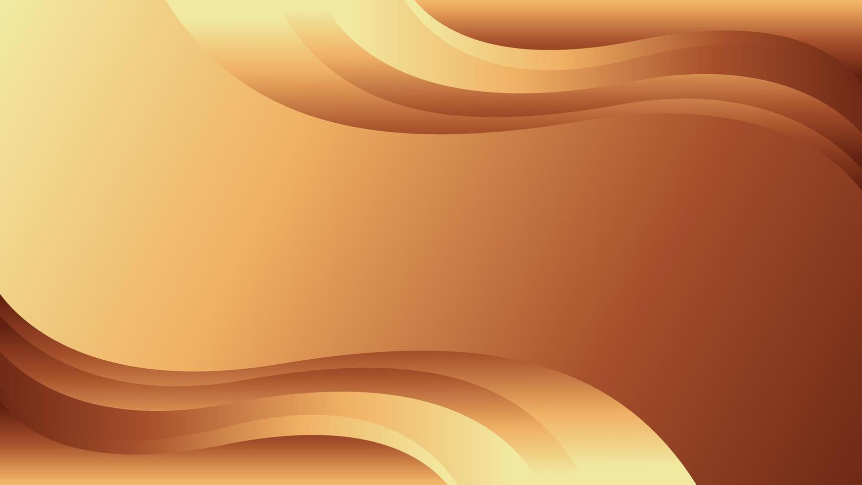 Abstract gold and bronze flowing wave pattern for luxury themes vector