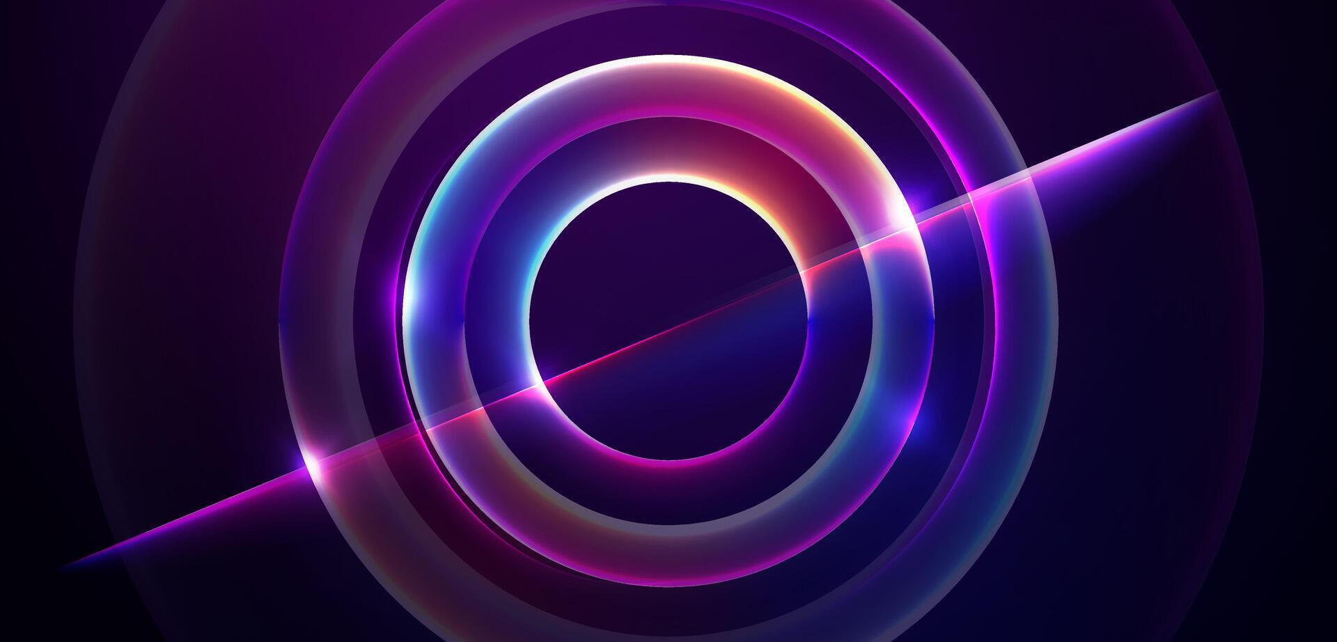 Colorful abstract circle design vector