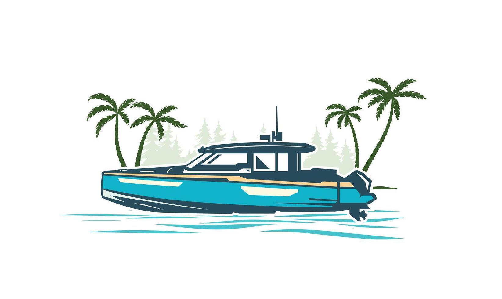 Boat life logo. vector