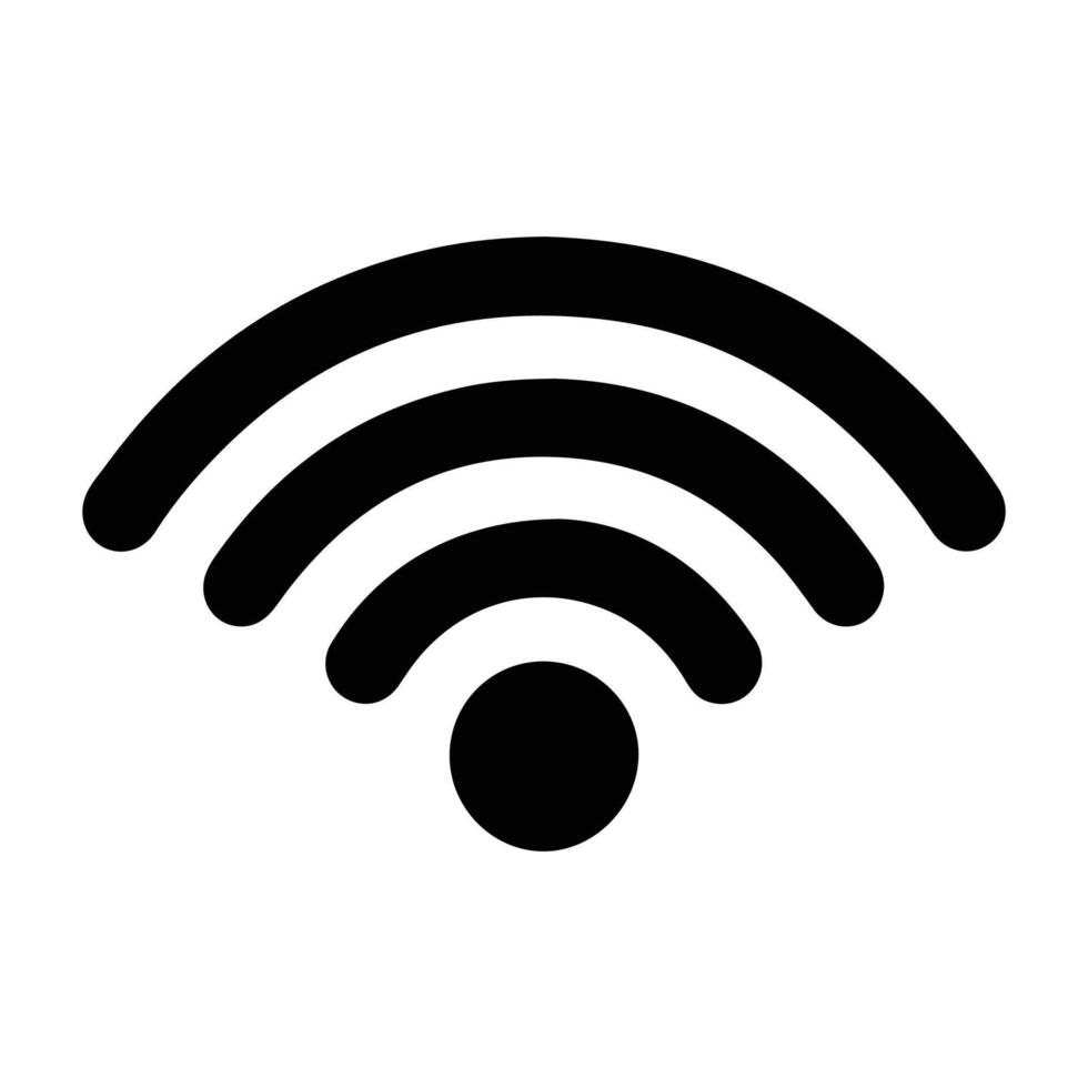 Modern wi fi signal strength indicator icon in multiple colors vector
