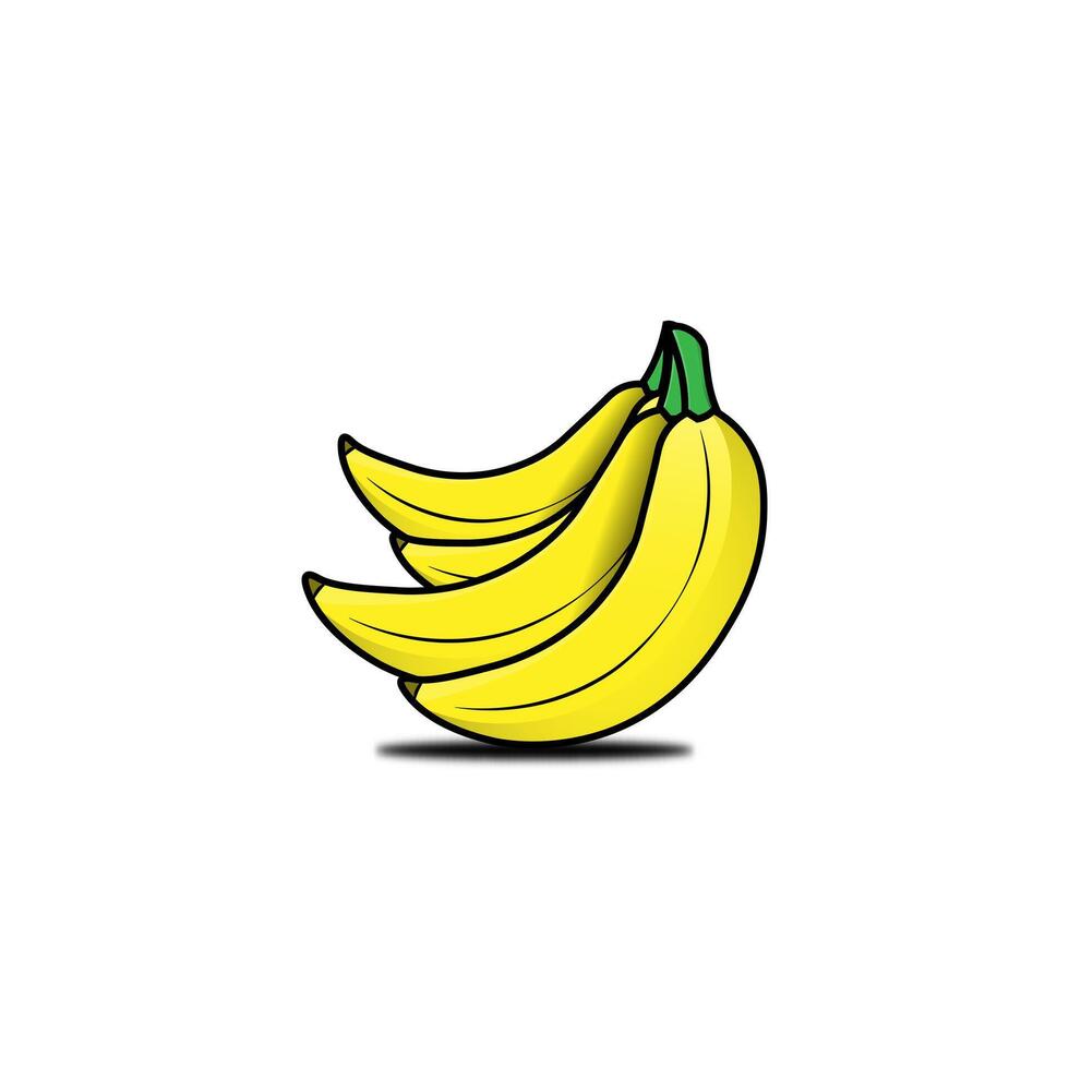 flat design stroke line banana icon premium quality creative illustration concept symbol for web icon eps 10 vector