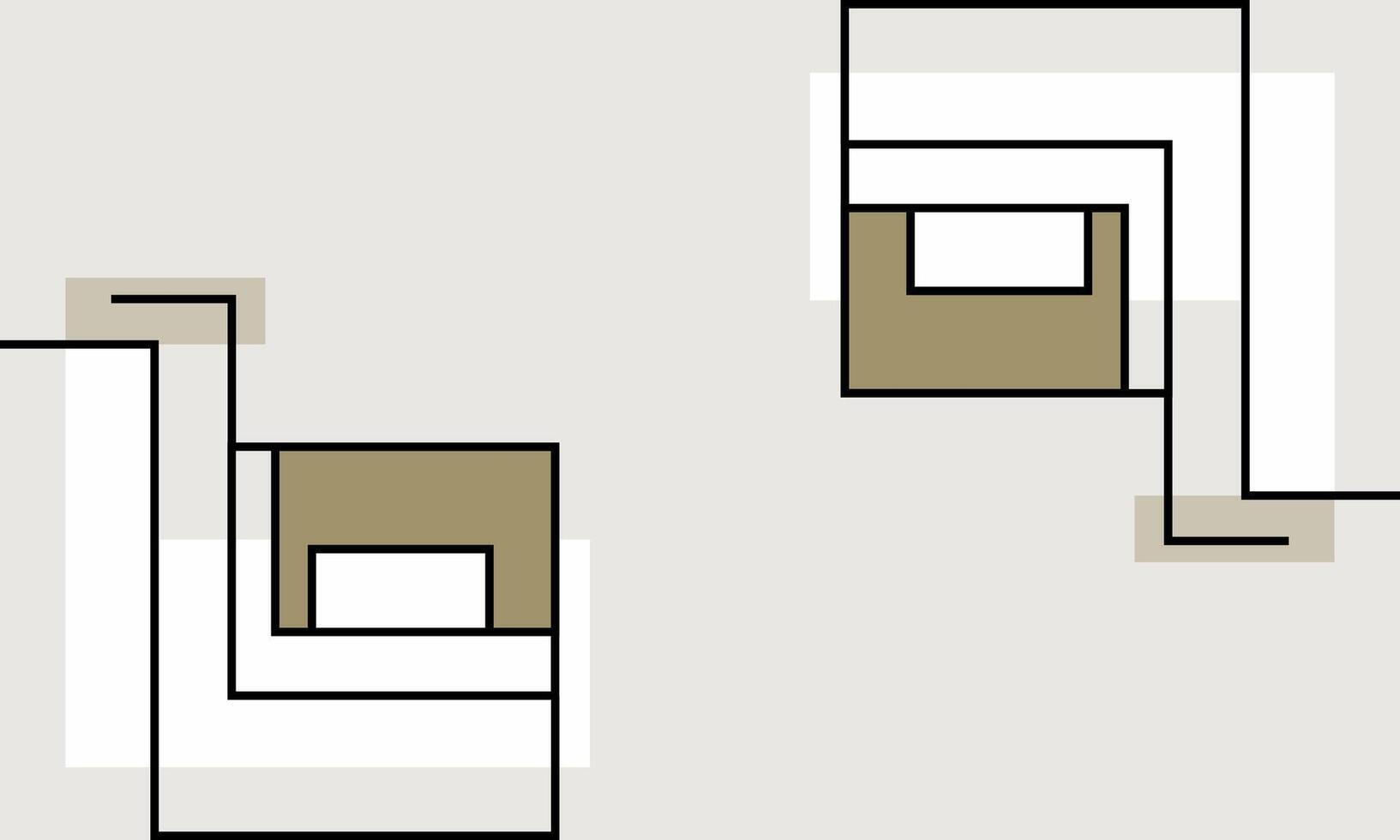 Artistic Expression in Simple Forms vector