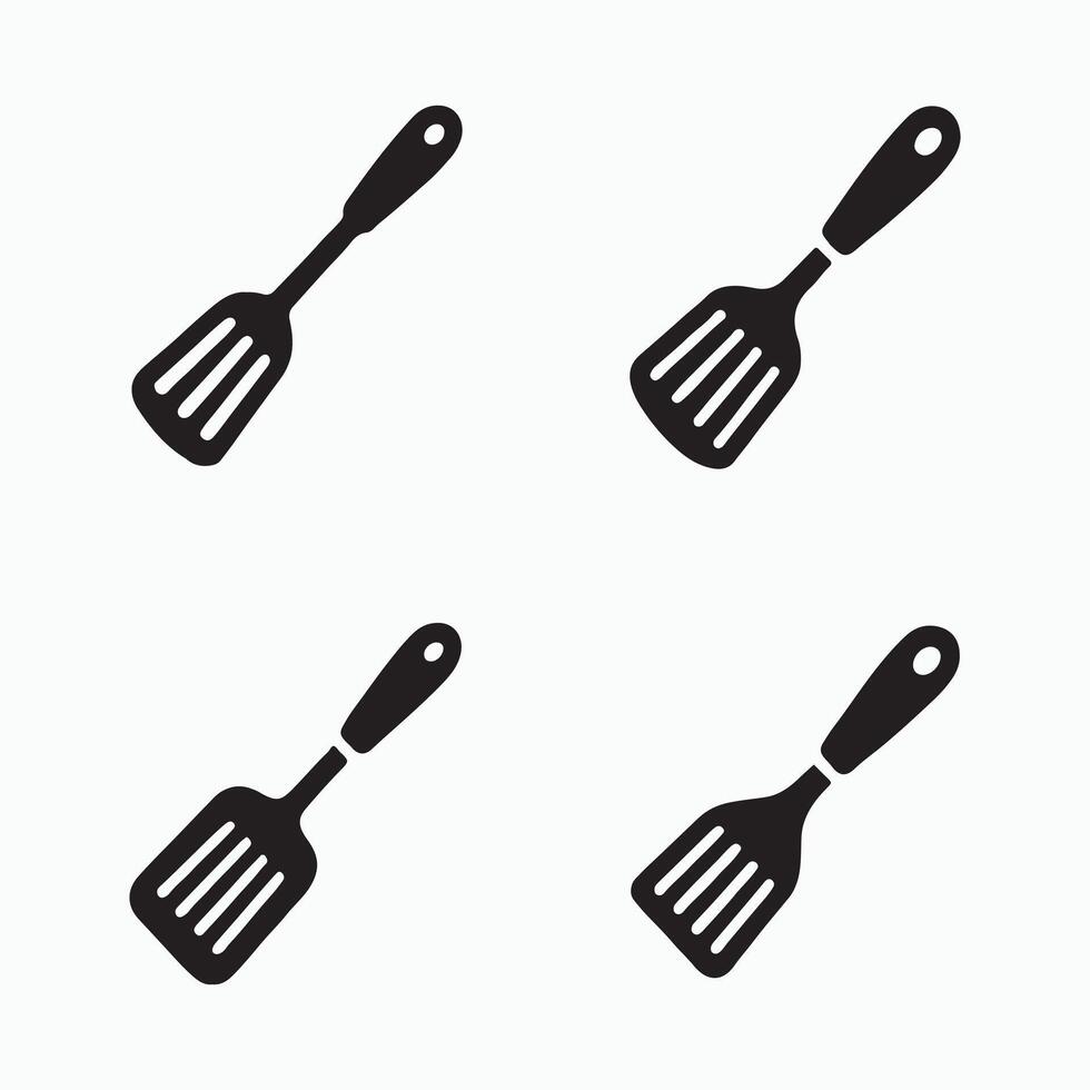Clean Spatula Graphic Pack for Recipe and Utensil Projects vector