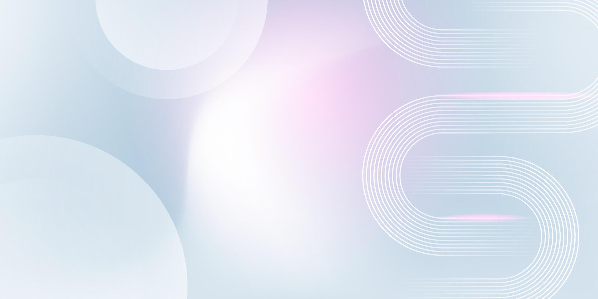 Soft pastel abstract background with blended circles and curved elements, great for skincare, spa, or feminine branding. vector