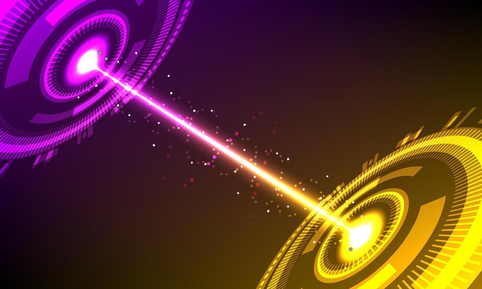 illustration Abstract futuristic electronic circuit technology background vector