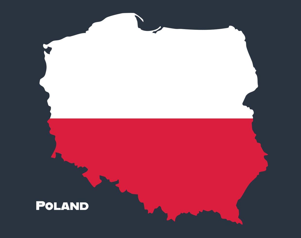 An illustration of the Poland national flag featuring a simple red and white horizontal design. Perfect for use in education, backgrounds, culture, or symbolic themes. vector