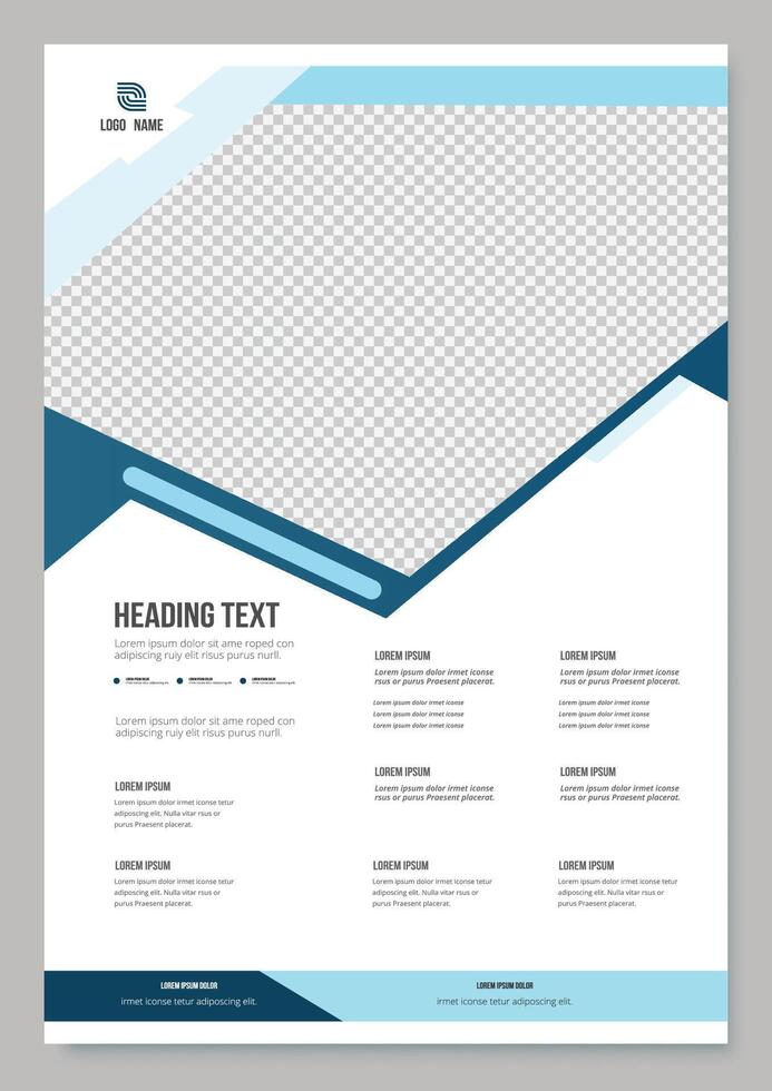 Design template for poster flyer brochure cover. Graphic design layout. vector