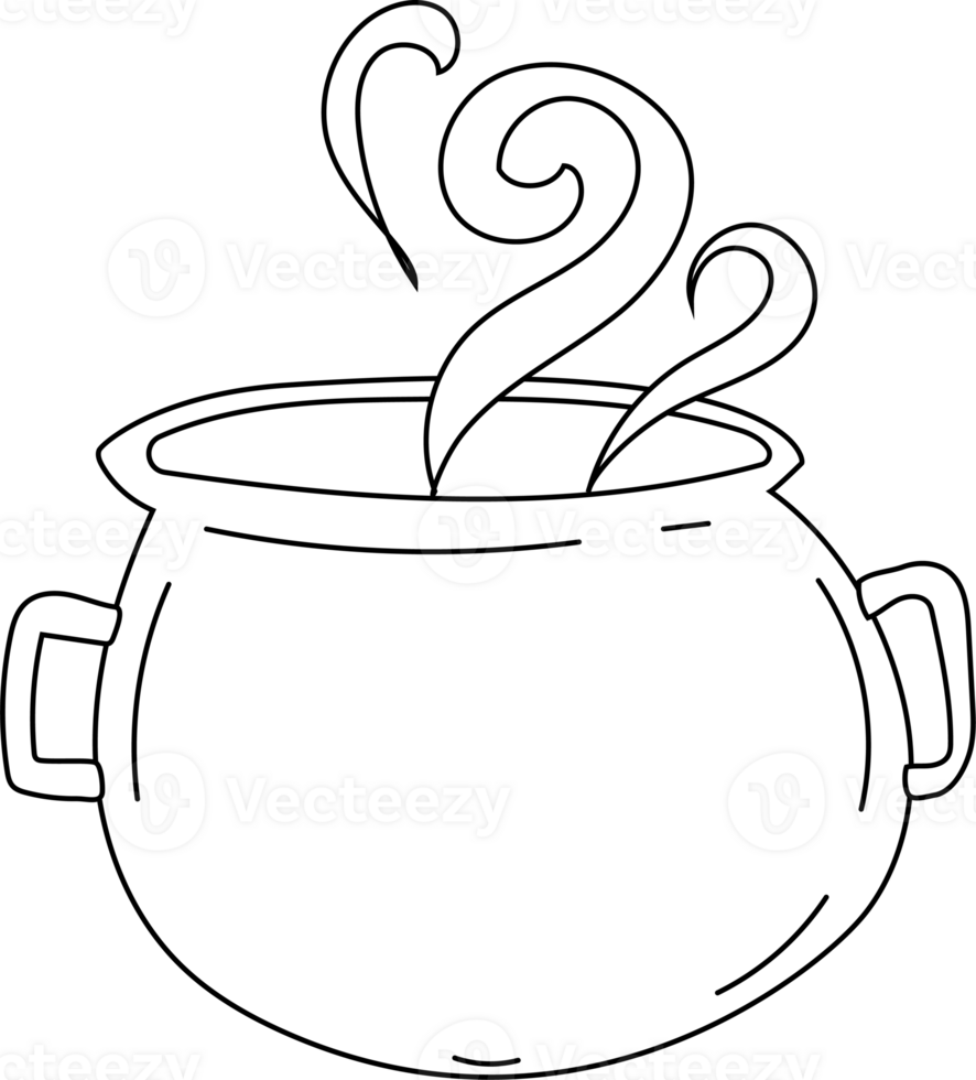 Witch Cauldron with Steam png