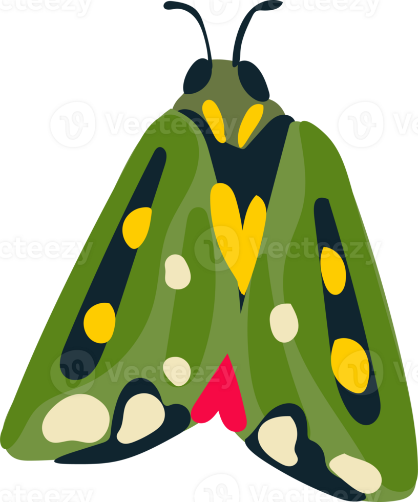 Chartreuse Green Butterfly png