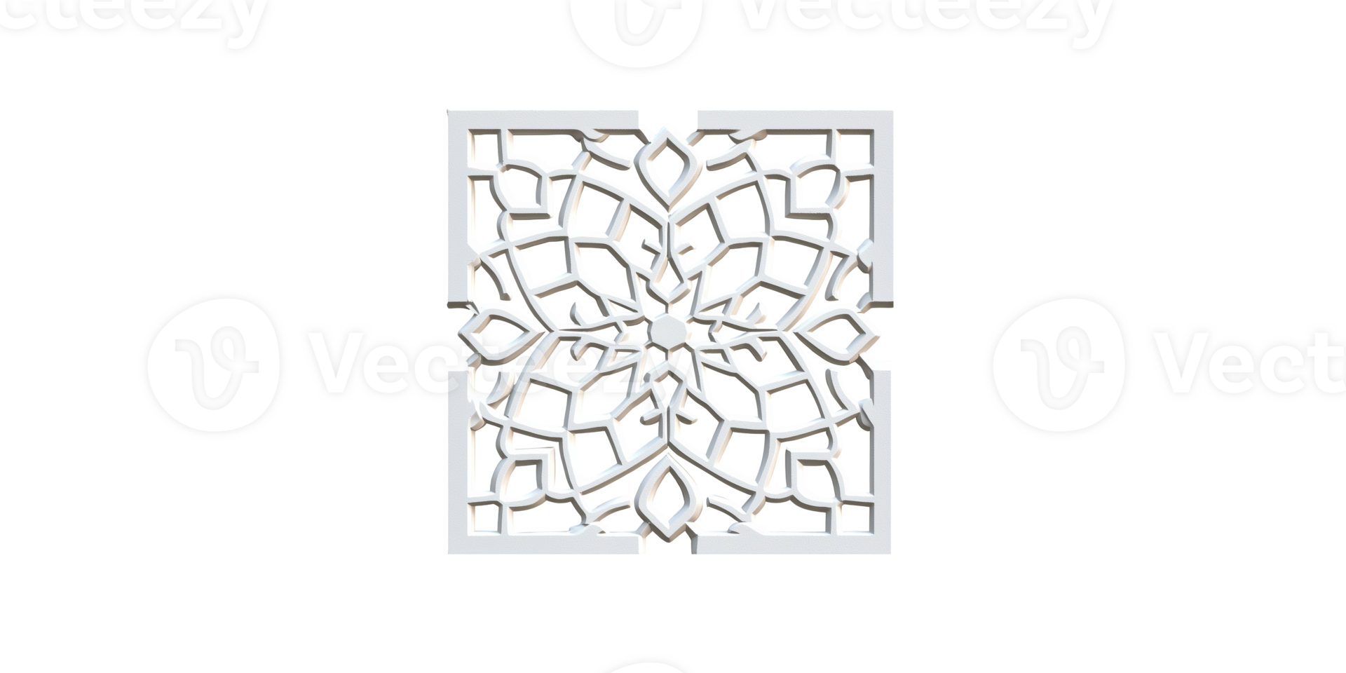 Intricate Geometric Pattern In. Decorative Design For Architectural And Interior Use Isolated On Transparent Background png