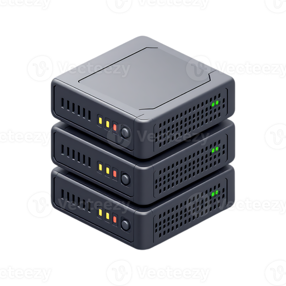 Stack of servers, data center, network, technology png