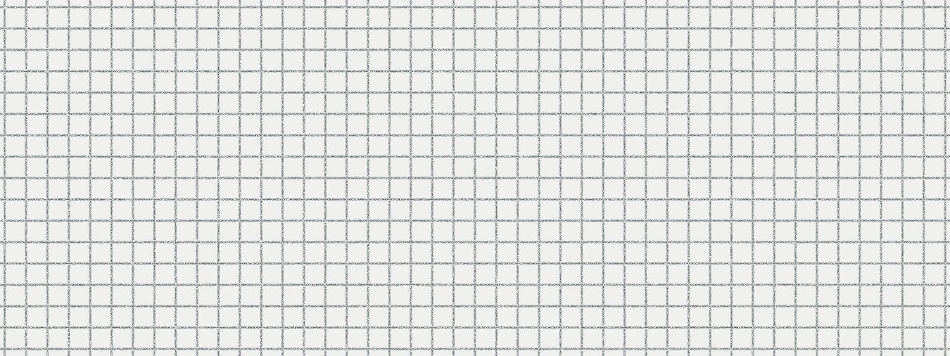 Paper with a square grid pattern and noise line texture for notebook or school note design by retro background or seamless graphic template. vector