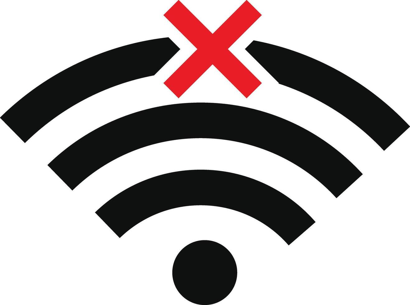 Internet Connection Icon set. network connection problem warning. Globe icon with no signal. No internet access crossed out symbol vector