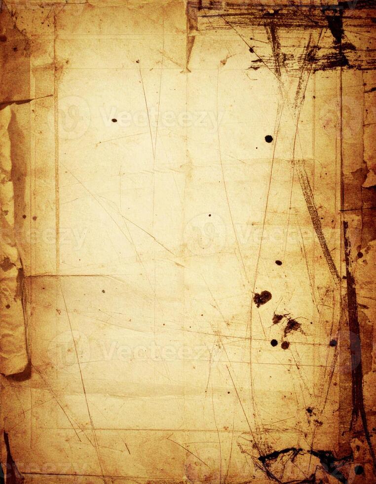 Vintage distressed paper texture with an aged, weathered look and grunge-style background photo