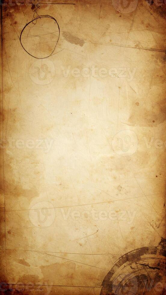 Vintage-style aged paper texture with a distressed, rustic background pattern photo