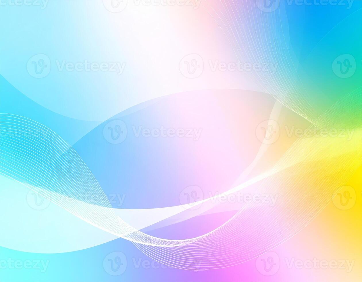 Vibrant 3D gradient backdrop featuring high-tech motifs and flowing wave designs photo