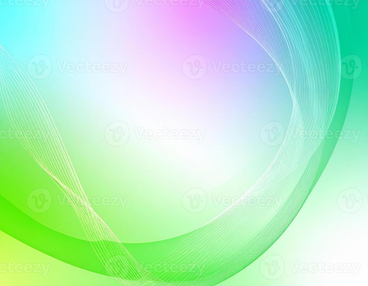 Vibrant 3D gradient abstract background featuring hi-tech patterns and flowing waves photo