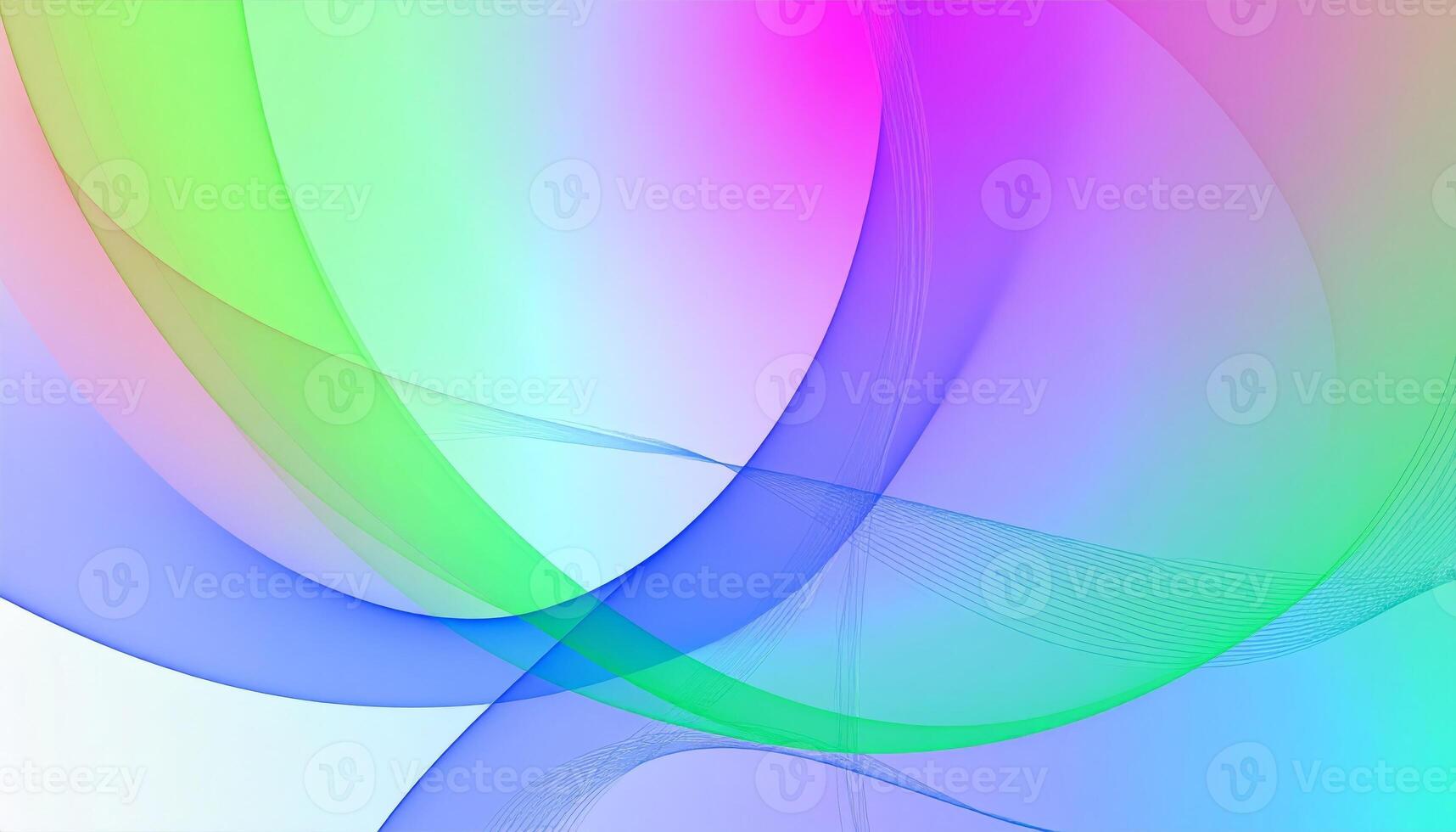 Vibrant 3D gradient backdrop featuring abstract waves and futuristic tech accents photo