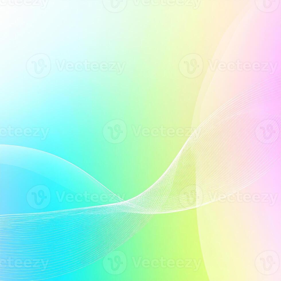 Vibrant 3D gradient backdrop featuring futuristic tech shapes and flowing waves photo