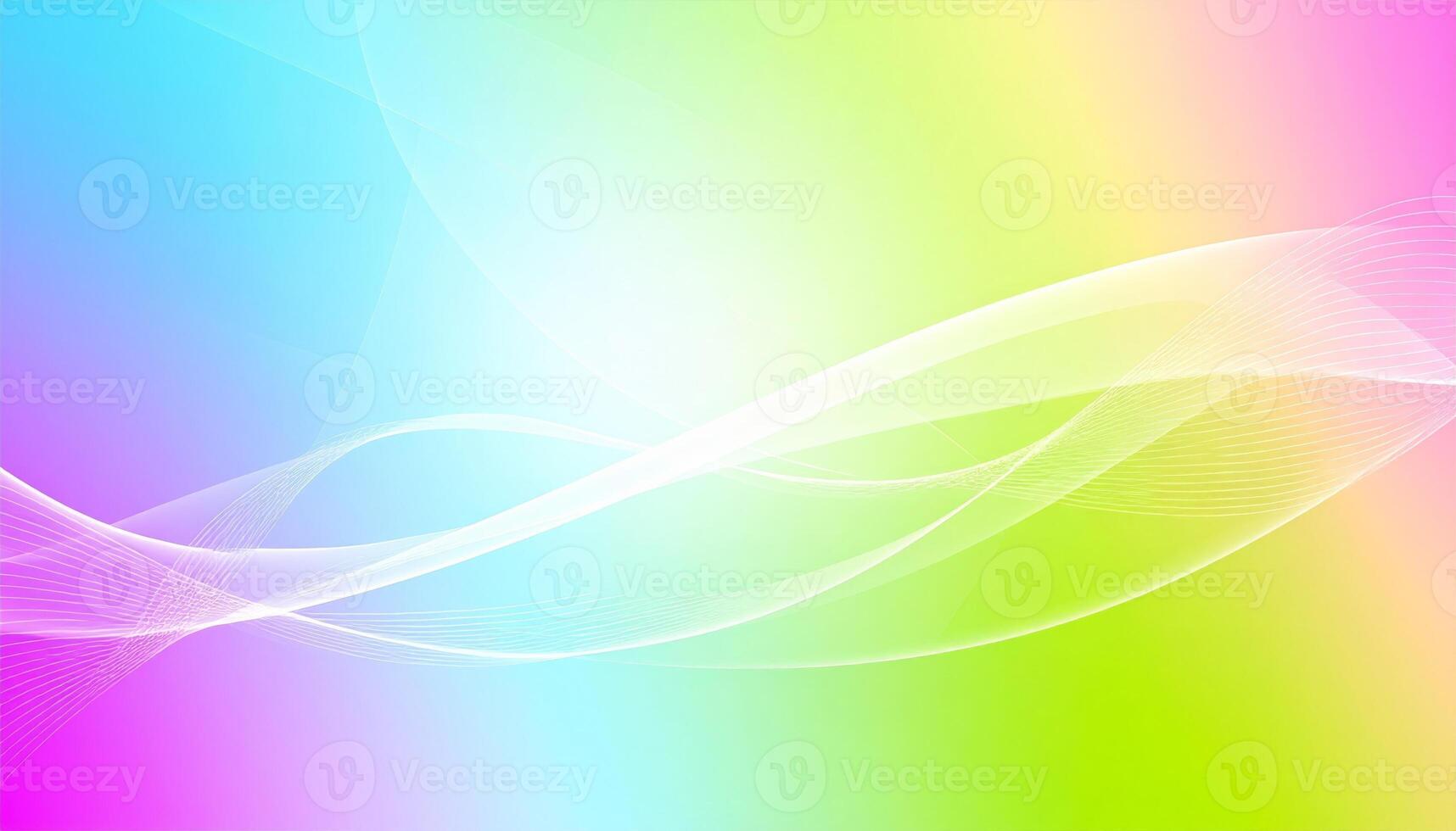 Vibrant 3D gradient backdrop featuring futuristic technology motifs and flowing wave patterns photo