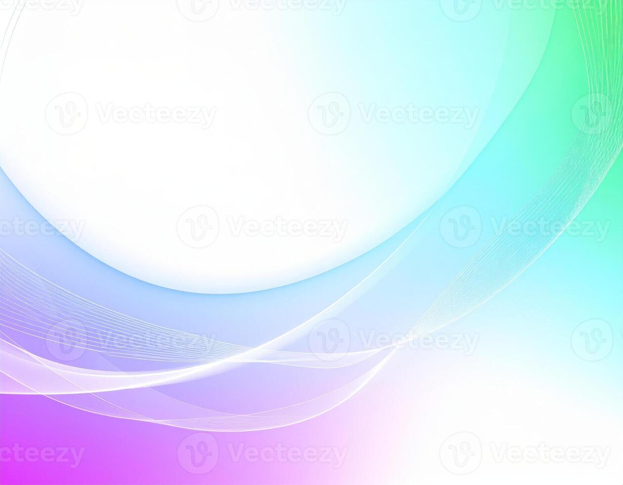 Vibrant 3D gradient abstract background with futuristic waves and tech motifs photo