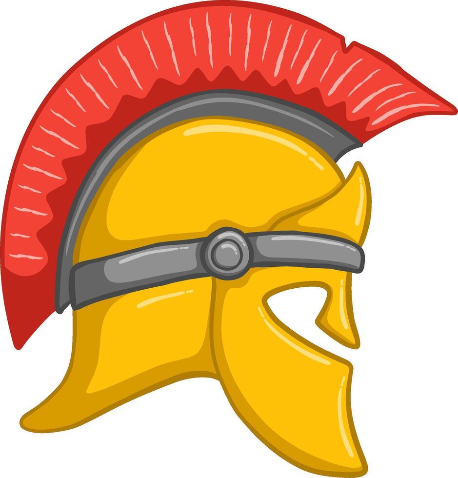 Spartan helmet greek isolated vector