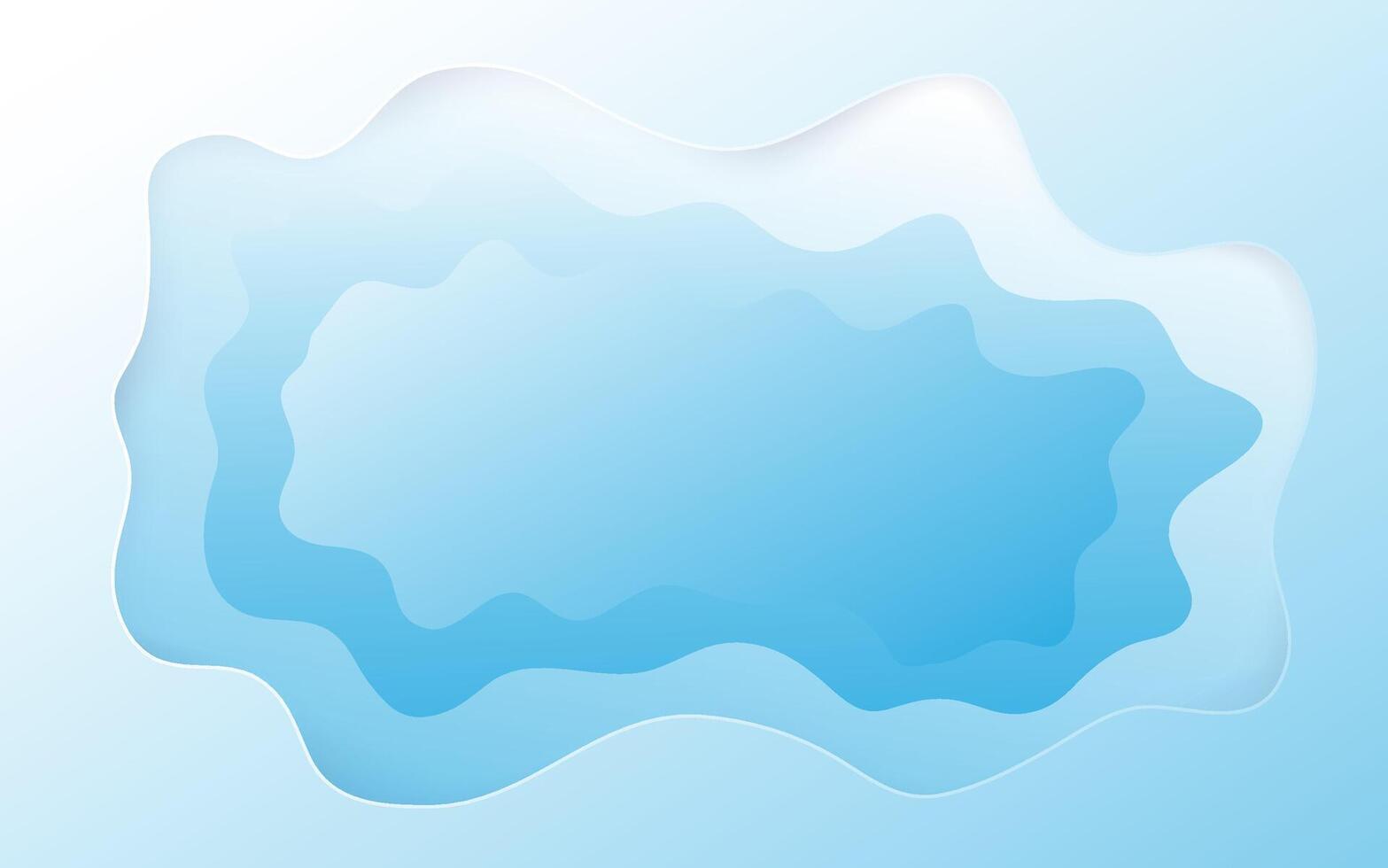 abstract background, Blue Gradient Layers, paper art, design vector