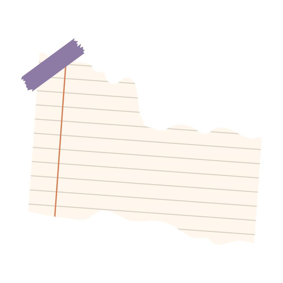 Torn paper notes arranged on a flat surface with soft shadows. Rustic textures and layered edges create a tactile, handcrafted feel. vector