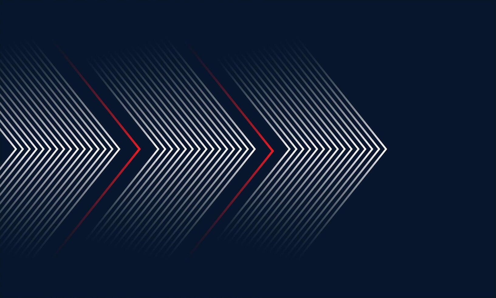 Minimal Abstract Chevron Arrows with Linear Stripes on Dark Background vector